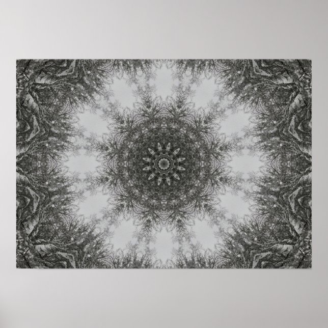 Winter's Mandala Poster (Front)