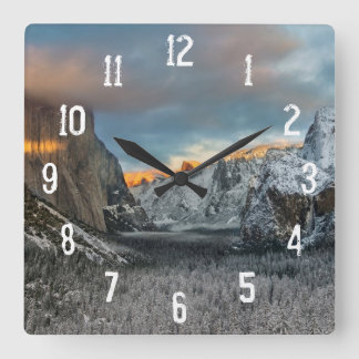 Winter's Mark Square Wall Clock