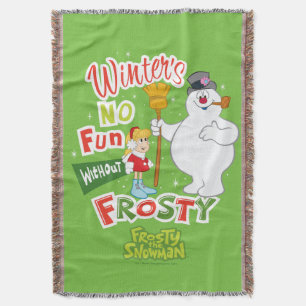 Winter's No Fun Without Frosty the Snowman™ Throw Blanket