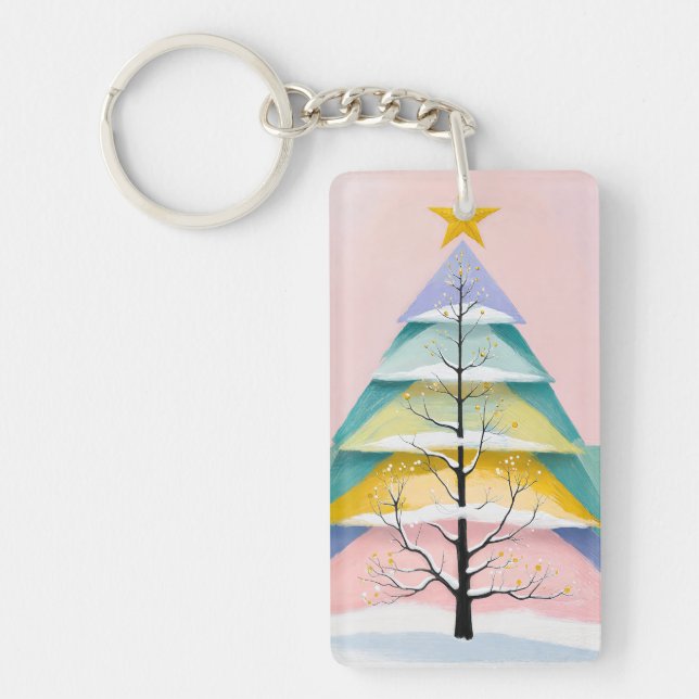 Winter's Pastel Glow Key Ring (Front)
