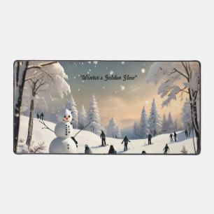 "Winter's Peaceful Hush" Desk Mat
