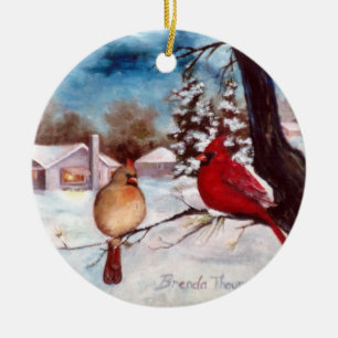 Winters Serenity Cardinal Ornament