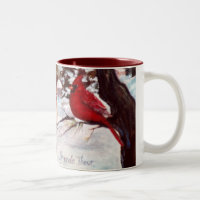 Winters Serenity Cardinal Wrap Around Mug