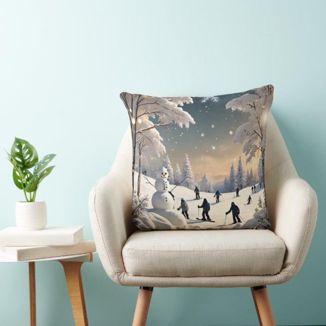 "Winter's Snowy Splendor" Cushion (Chair)