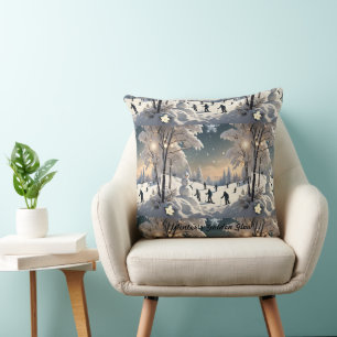 "Winter's Snowy Splendour" Cushion