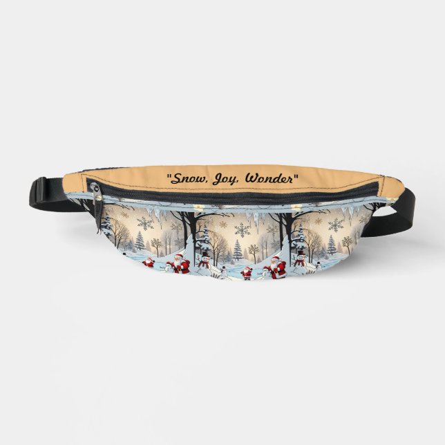 "Winter's Sparkling Snow" Bum Bags (Front)