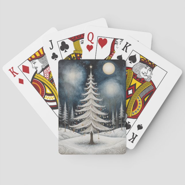 Winter's Starry Eve Playing Cards (Back)