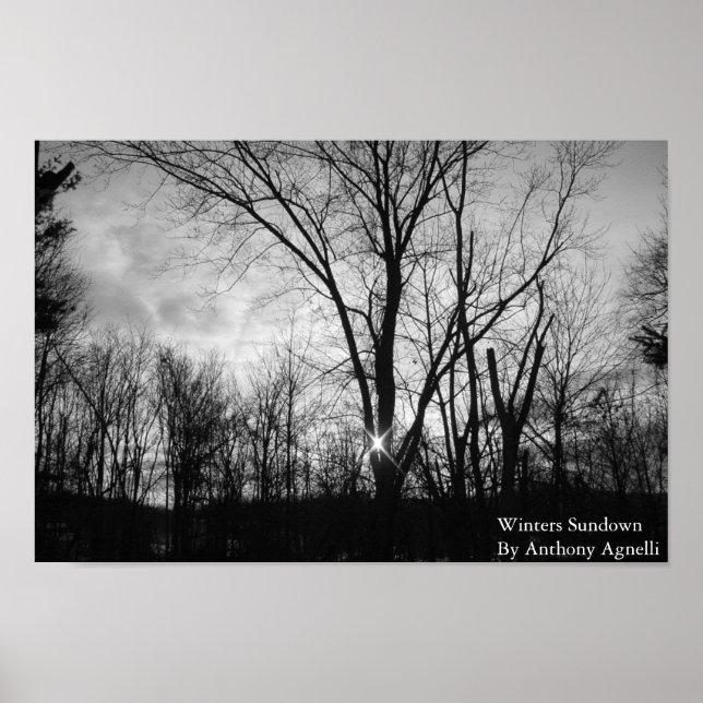 Winters Sundown Poster (Front)
