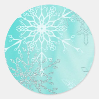 Winter's Touch Classic Round Sticker