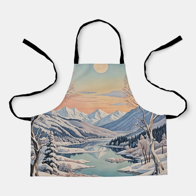 Winter's Tranquility Apron (Front)
