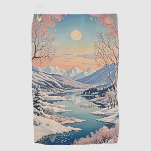 Winter's Tranquility Golf Towel