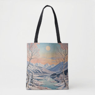 Winter's Tranquility Tote Bag