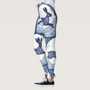 Winter's Whispers of Magical Hare Leggings
