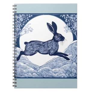 Winter's Whispers of Magical Hare Notebook