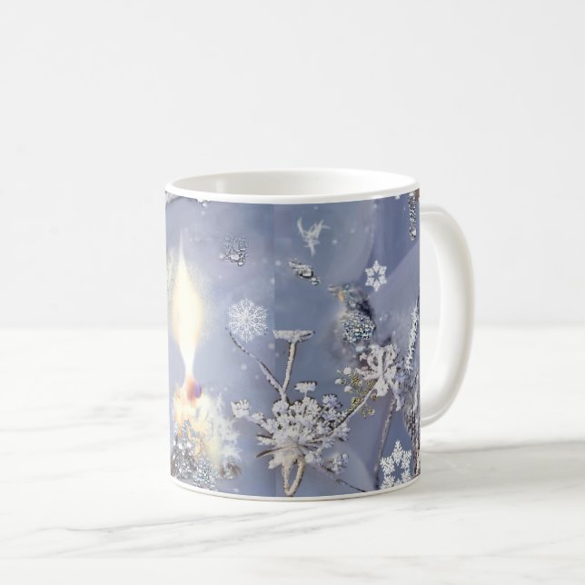 Winterscape and Candle Coffee Mug (Front Right)