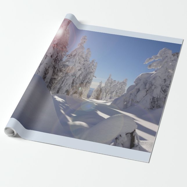 Winterscape Wrapping Paper (Unrolled)