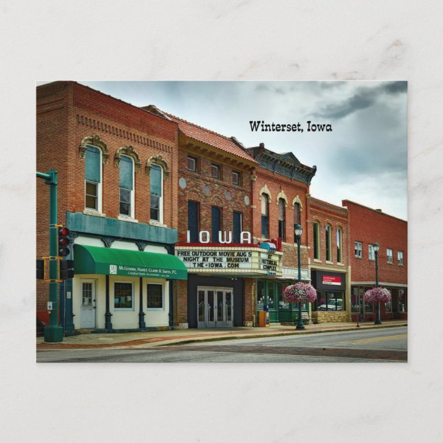 Winterset, Iowa Postcard (Front)