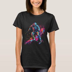 Wintersports Alpine Paint Splash Skier Snow Ski Bo T-Shirt