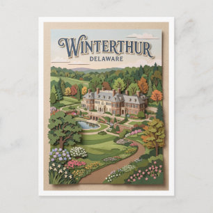 Winterthur Museum, Garden and Library Delaware Postcard