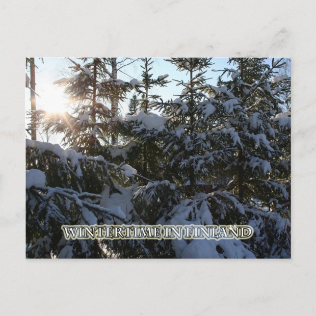 Wintertime in Finland Postcard (Front)