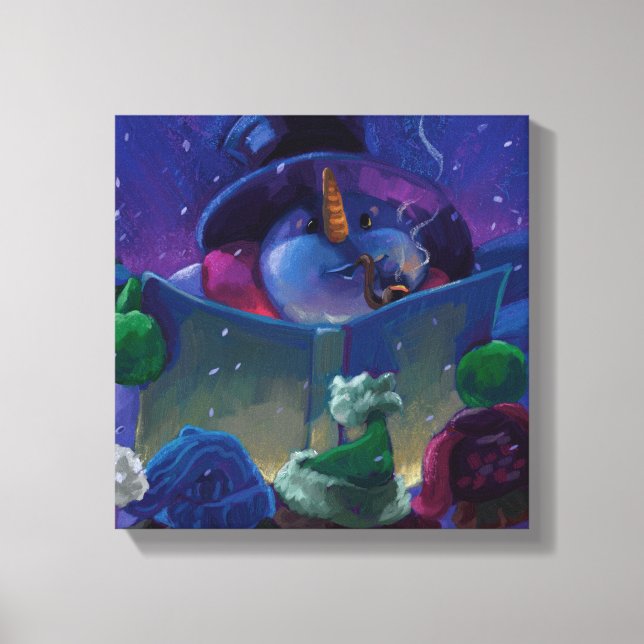 Wintertime Reading Canvas Print (Front)