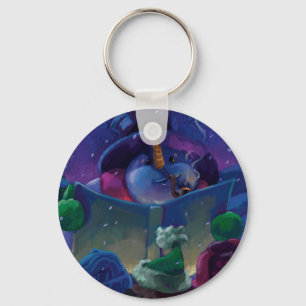 Wintertime Reading Key Ring