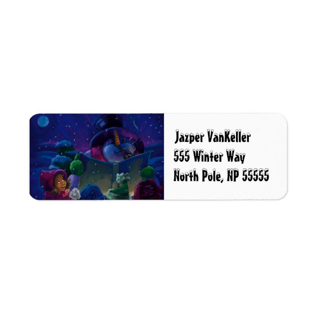 Wintertime Reading Return Address Label (Front)