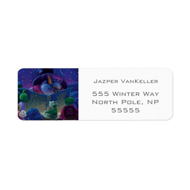 Wintertime Reading Return Address Label (Front)