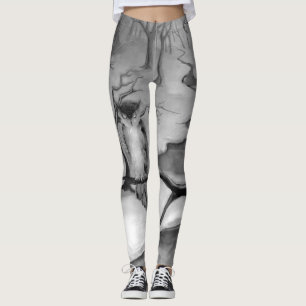 "Winterwood" B&W Leggings