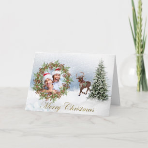 Wintery Photo Christmas Greeting Card
