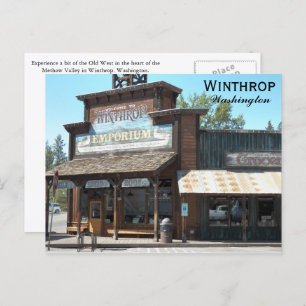 Winthrop, Washington Travel Photo Postcard
