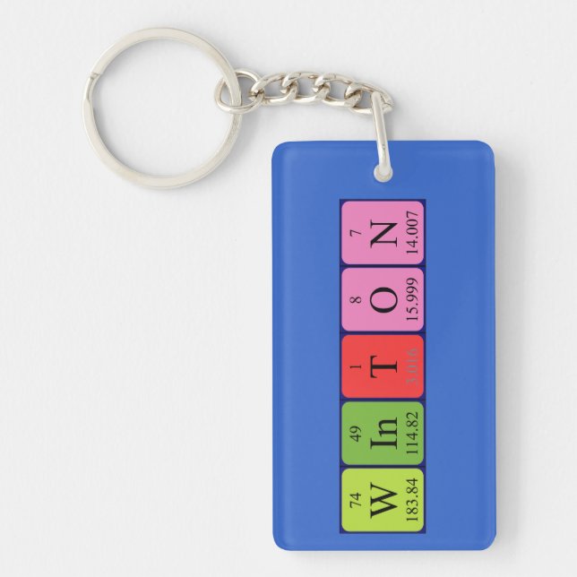 Winton periodic table name keyring (Front)