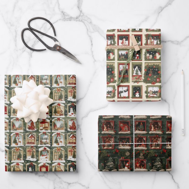 Wintriana - A festive world of imagination Wrapping Paper Sheet (Front)