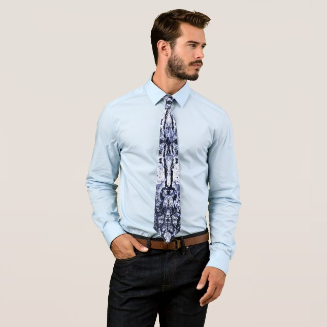 Wintry Abstract Tie (In Situ)