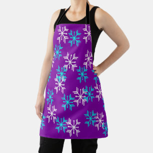 Wintry Snowflakes Apron