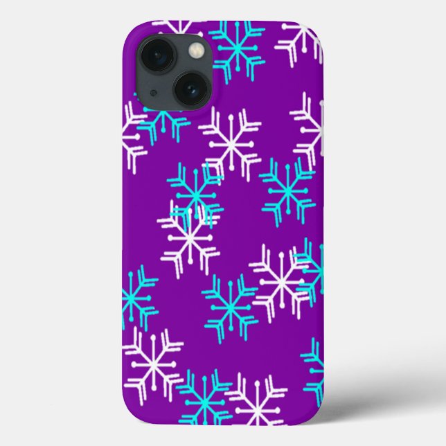 Wintry Snowflakes Case-Mate iPhone Case (Back)