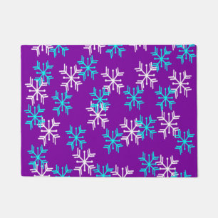 Wintry Snowflakes Doormat