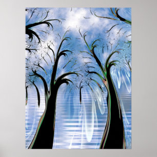Wintry Trees Poster