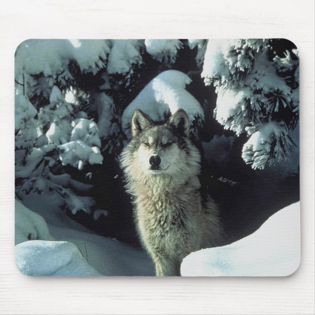 Wintry Wolf mousepad (Front)