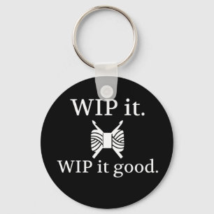 WIP It Good - Crochet {Dark} Key Ring