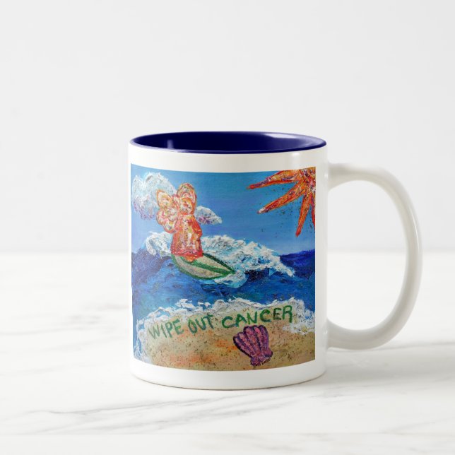 Wipe Out Cancer Angel Mug (Right)