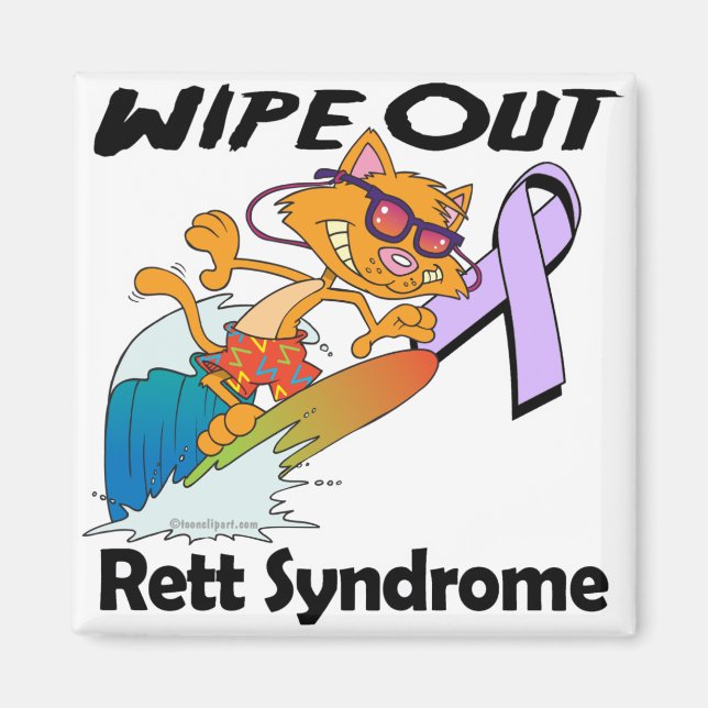Wipe Out Rett Syndrome Magnet (Front)