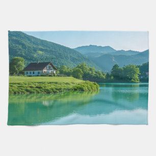 "Wipe with Wonder – Lakeside Calm for Your Tea Towel