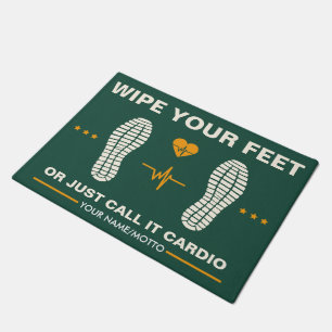 Wipe Your Feet for Fitness Lovers, Funny Gym Doormat