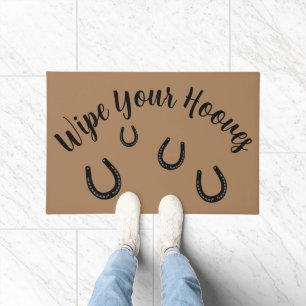 Wipe Your Hooves Personalised Doormat