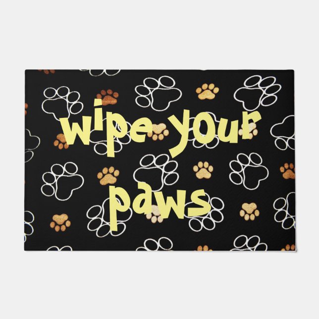 wipe your paws doormat (Front)