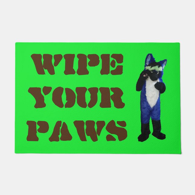 wipe your paws mat (Front)