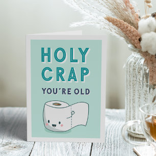 Wiping Away Another Year   Funny Birthday Card