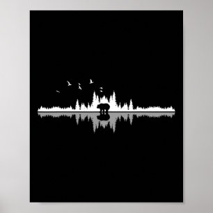 Wir Lieben Berge - Bear Hiking Camping Mountains N Poster