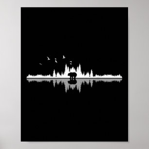 Wir Lieben Berge - Bear Hiking Camping Mountains N Poster